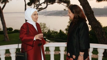 Erdoğan első asszony találkozik az iraki elnök feleségével, Serbagh Salih-nal