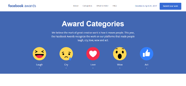 A Facebook most elfogadja a 2017-es Facebook Awards díjátadását, amely a Facebook és az Instagram legjobb kampányait díjazza.