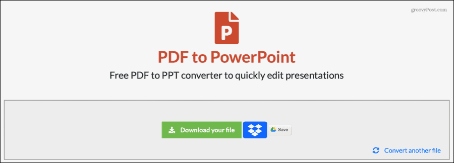 EasyPDF konvertálta a PDF-et PowerPoint-ba