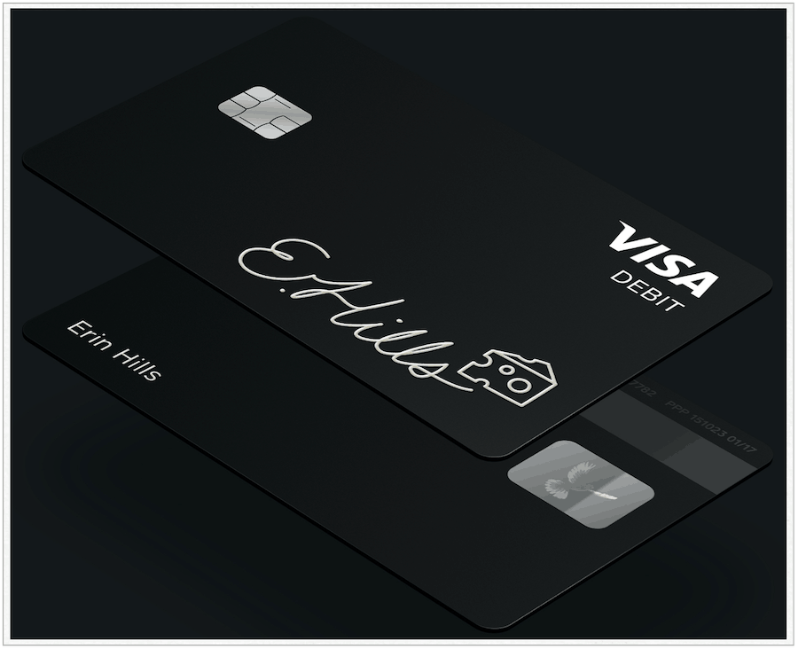 Készpénzkártya fekete