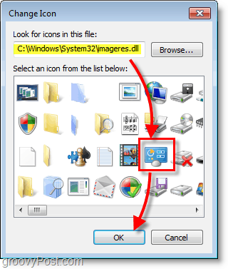 Windows 7 képernyőképe - hogyan találja meg a Windows 7 alapértelmezett ikonjait