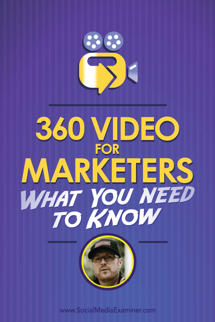 Ryan Anderson Bell Michael Stelznerrel beszélget a 360 Video for marketingszakemberekről és arról, hogy mit kell tudnia.