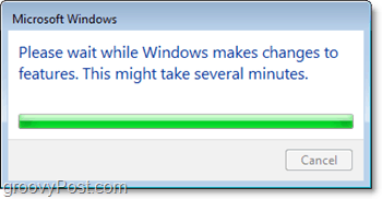 várja meg, amíg a Windows 7 kikapcsol