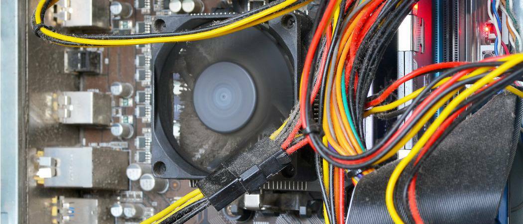 Állítsa le a CPU-ventilátor állandó fejlesztését a Windows 10 rendszerben