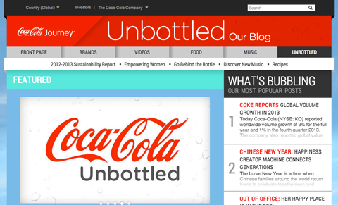 a coca-cola palack nélküli blogja