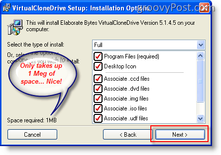 Szerelje be az ISO képet a Windows XP rendszerben