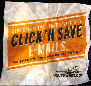 e-mailes marketing szalvéta kampány