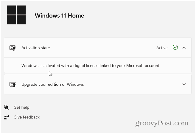Aktiválási állapot: Windows 11