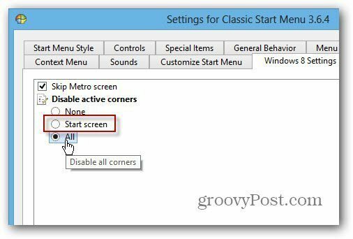 Kapcsolja ki a SmartScreen Classic Shell alkalmazást