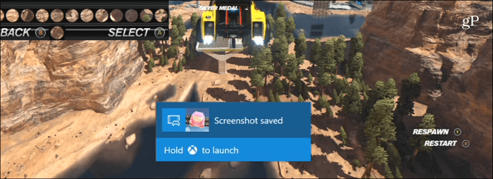 Capture Screenshot Xbox One