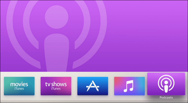 Podcastok Új Apple TV