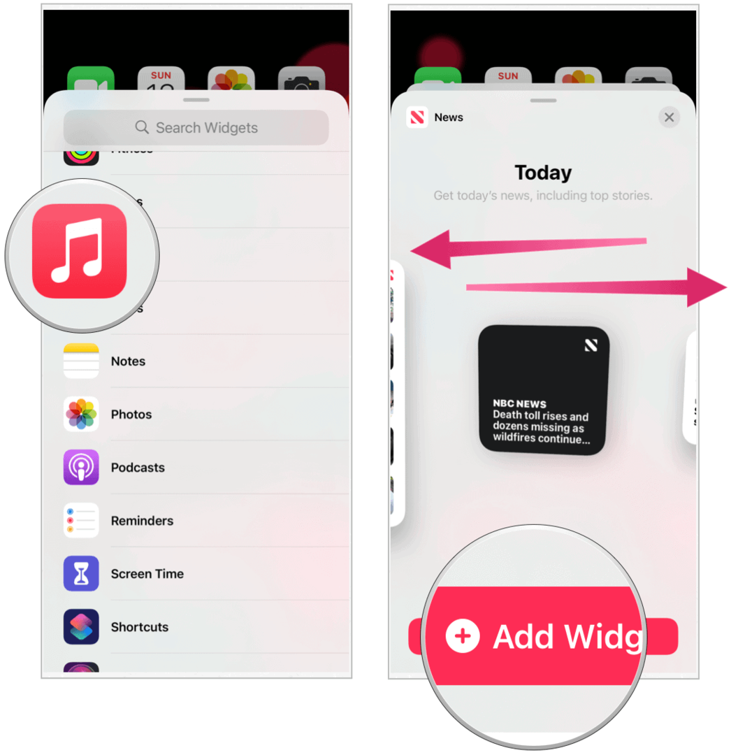 iOS 14 widget hozzáadása
