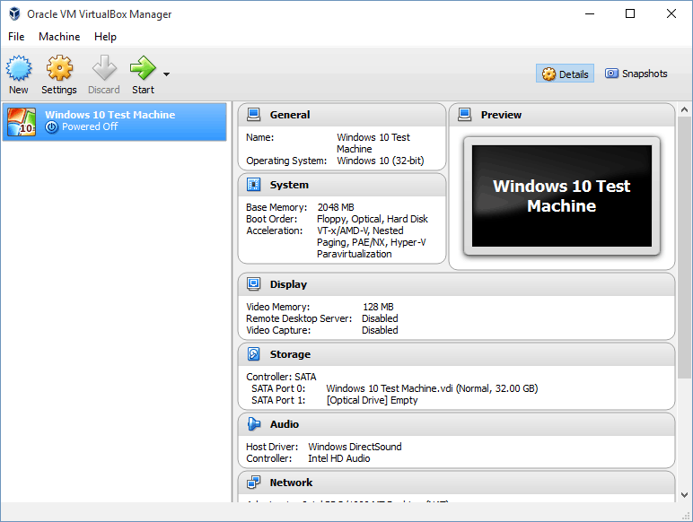 08 Végezze el a virtuális gép konfigurációját (Windows 10 telepítés)