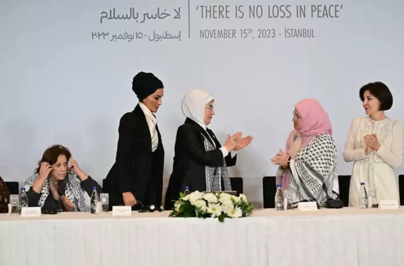 Egy szív a palesztinai vezetők feleségeiért csúcstalálkozó sajtóközleménye