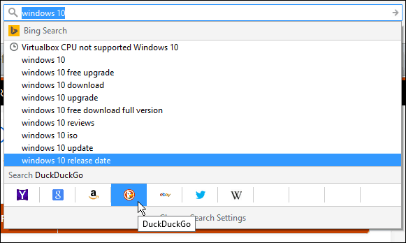 Firefox keresőmező