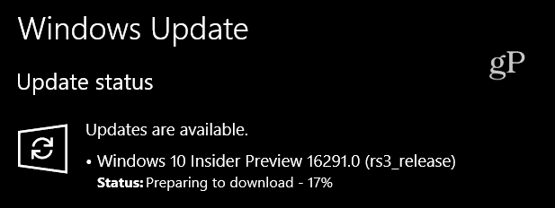 A Windows 10 bennfentes előnézete Build 16291