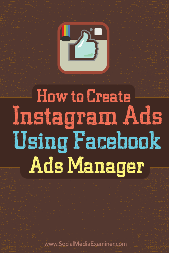 hogyan lehet instagram hirdetéseket létrehozni a facebook ads manager segítségével