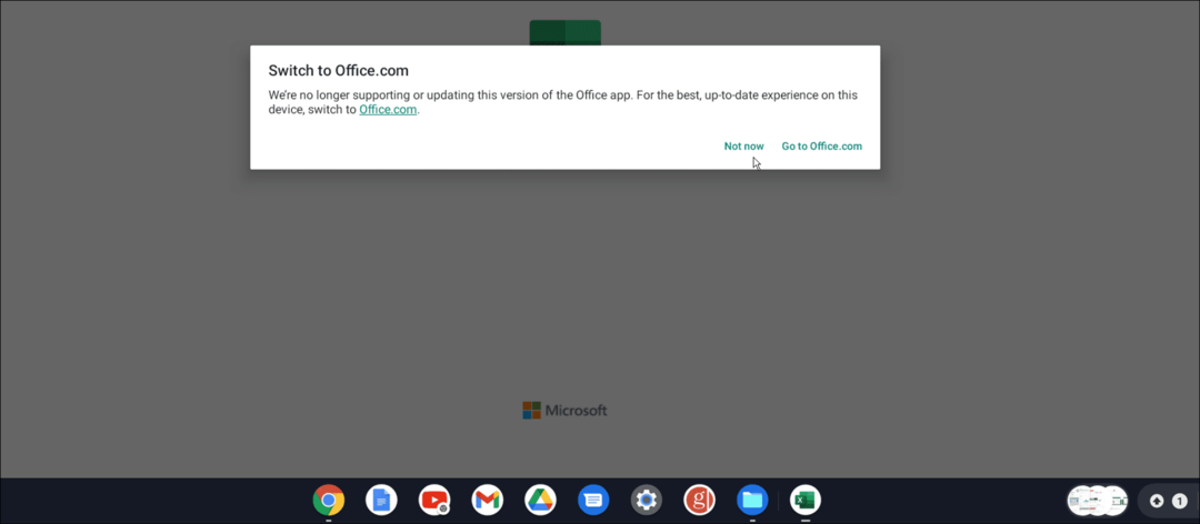 A Microsoft Office használata Chromebookon