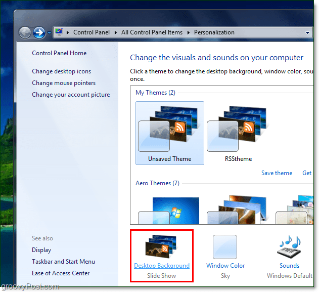 A Windows 7 háttérkép elforgatása RSS-hírcsatornával