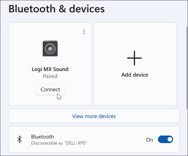 Csatlakoztassa a Bluetooth-eszközt
