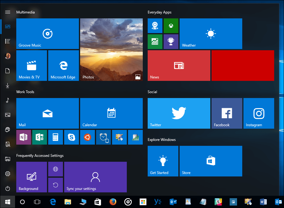 Windows 10 tipp: Az Összes alkalmazás oszlop elrejtése a Start menüben (Windows 10 alkotók frissítése)