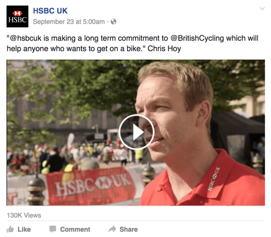 hsbc facebook videó