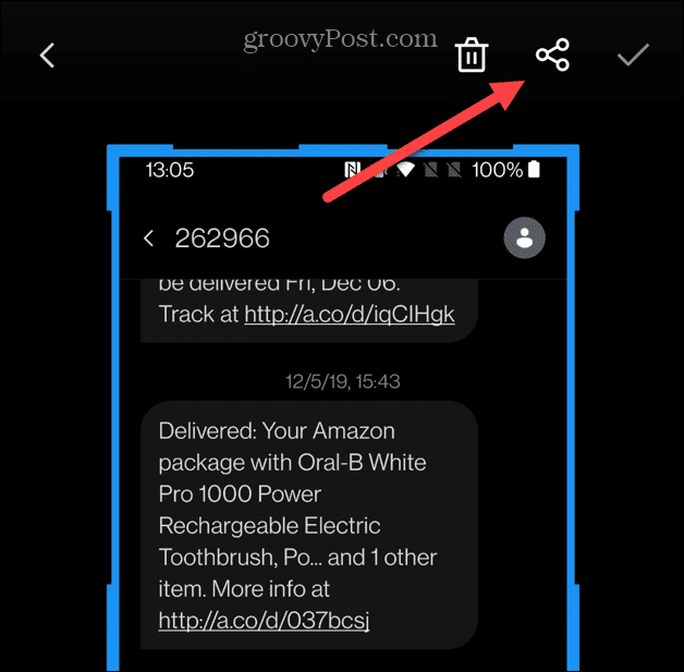 Szöveges üzenetek nyomtatása Androidon