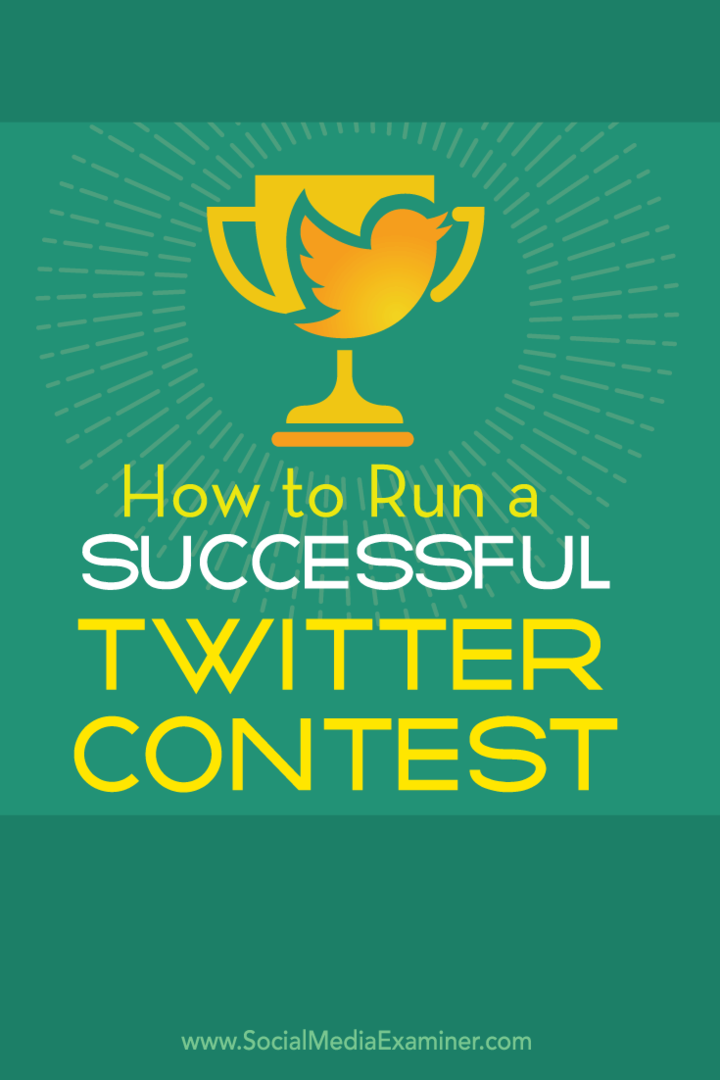 hogyan lehet sikeres twitter versenyt létrehozni
