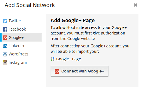 hootsuite hálózat hozzáadása
