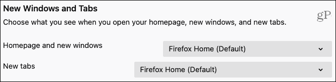Firefox Új Windows és lapok