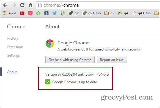 Chrome verzió