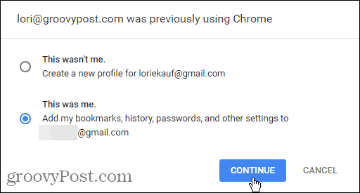 Az e-mail korábban a Chrome-ot használta