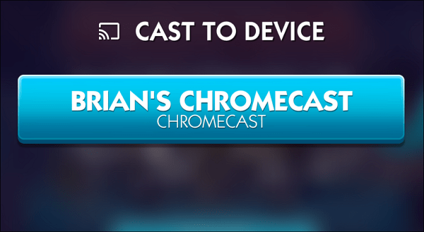 Válassza a Chromecastot