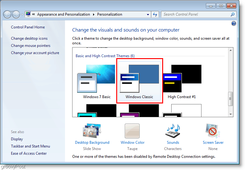 Windows 7 A téma átváltása klasszikusra