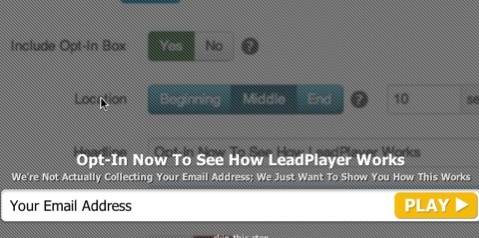 leadplayer e-mail előfizetés cselekvésre ösztönzése