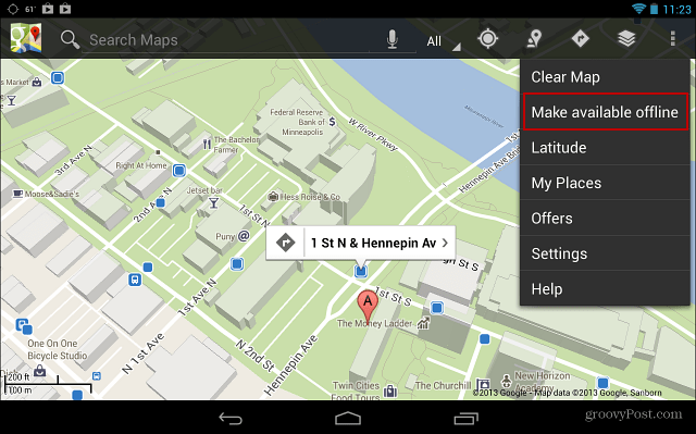 A Google Térkép offline elérhetővé tétele az Android rendszeren