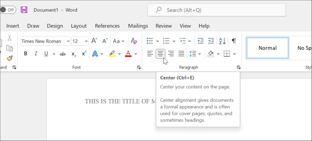 írja be a címformátumba apa stílust a Microsoft Wordben