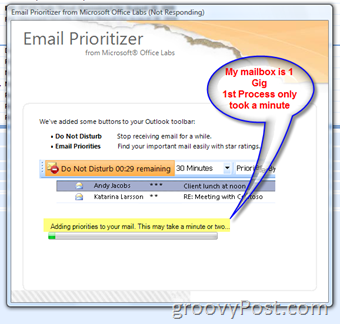 Beérkezett üzenetek rendszerezése a Microsoft Outlook új e-mail-prioritizáló bővítményével:: groovyPost.com