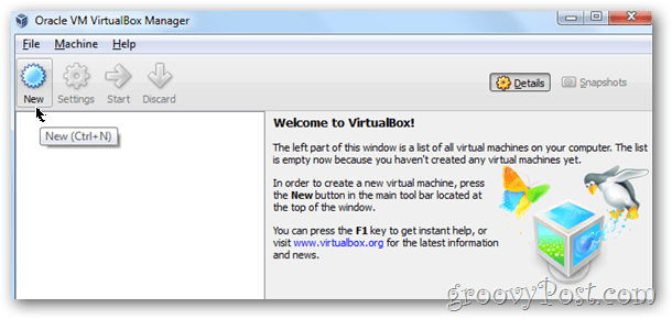 A Windows 8 virtuális gép telepítése a VirtualBox segítségével