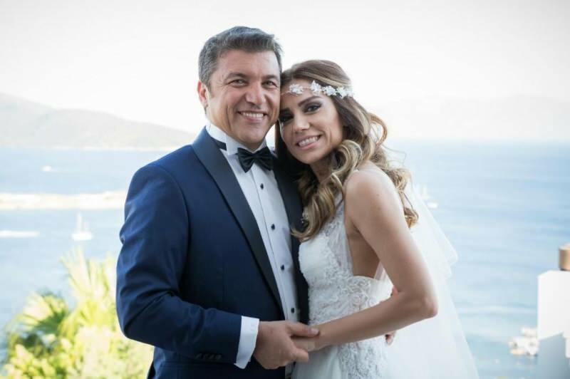 Esküvői fotó Ismail Küçükkaya és volt felesége, Eda Demirci számára