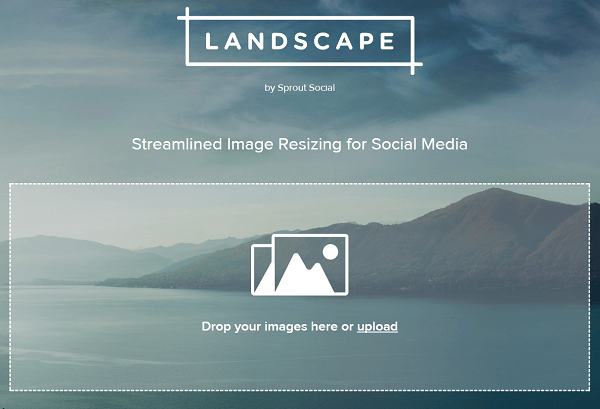 Vágja le és méretezze át a képeket a Landscape by Sprout Social segítségével.