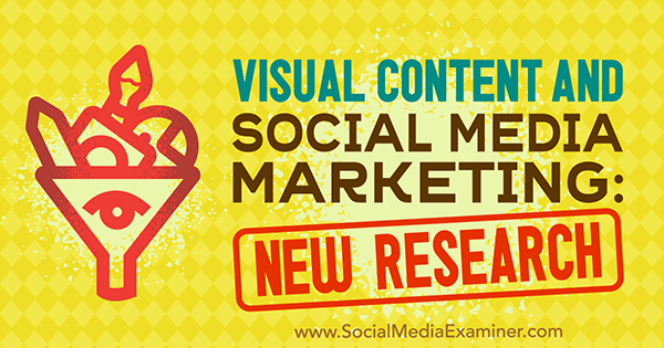 Vizuális tartalom és a közösségi média marketingje: Michelle Krasniak új kutatása a közösségi média vizsgáztatójáról.