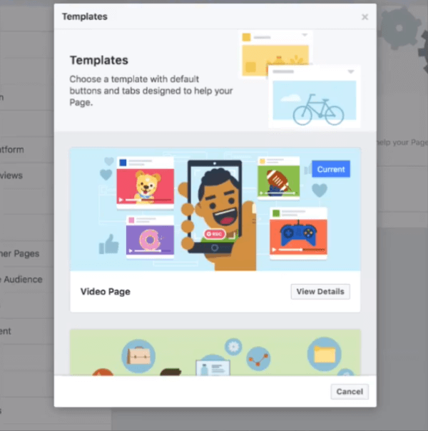 A Facebook egy új videósablont tesztel a Pages számára, amely a videókat és a közösségeket az alkotói oldal elé helyezi, különös modulokkal, például videókhoz és csoportokhoz.