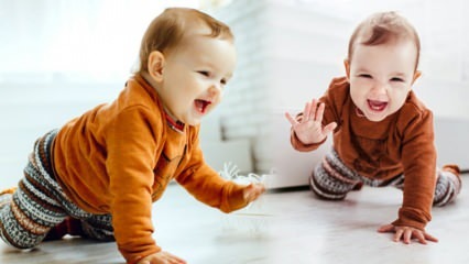 Hogyan tanítják a babákat mászni? Mikor másznak a babák? Kúszó szakaszok