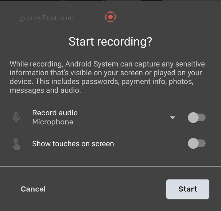 Indítsa el az Android Screen Recorder programot