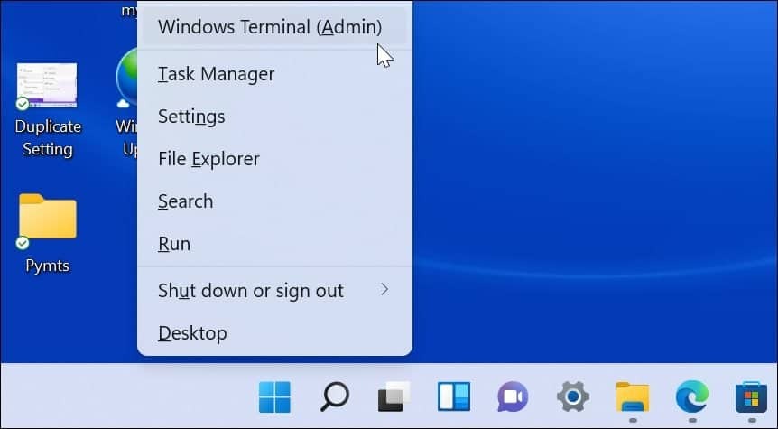 Windows terminál adminisztrátor