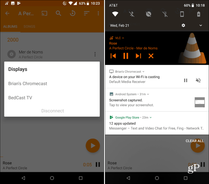 Android VLC Chromecast támogatás