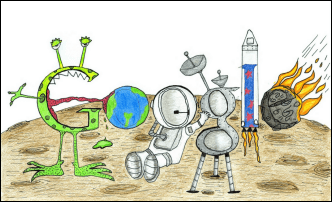 A Natioanl a Google 4 Doodle verseny első helyezettje