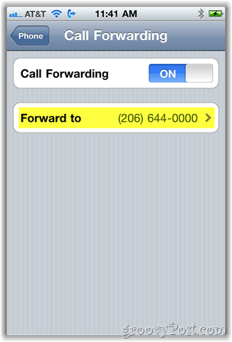 iphone hívásátirányítás képernyőképe