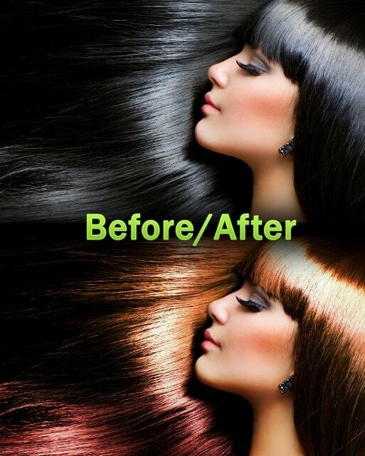 előtt olor szerkesztés haj photoshop retusálás bemutató végső eredménye